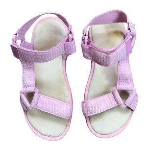 Zara Pink Strappy Sandals Little Girl's EU Size 29 US‎ 12 Hook and Loop Closure